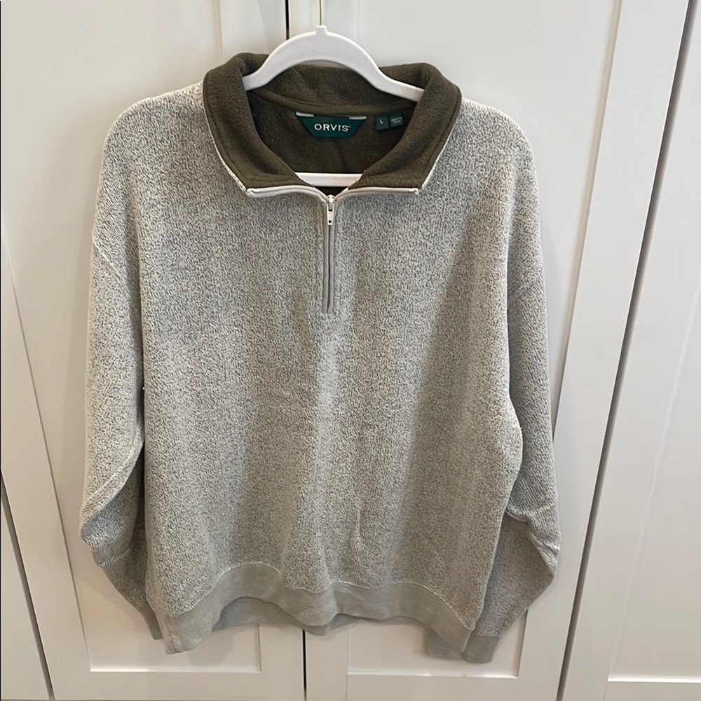 Orvis Men's Gray Sweater